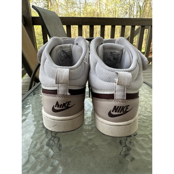 Nike Court Borough Mid 2 Kids Sneakers Girl's Size 7Y White‎ Pink - Picture 3 of 9